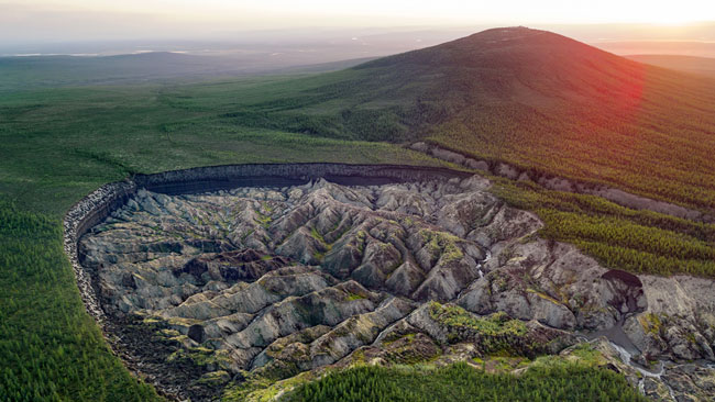 nong-noc-2 Hố tử thần Batagaika tại Siberia