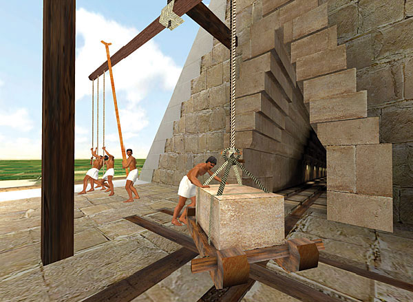 pyramid2 Vận chuyển đá trong quá trình xây dựng Kim Tự Tháp