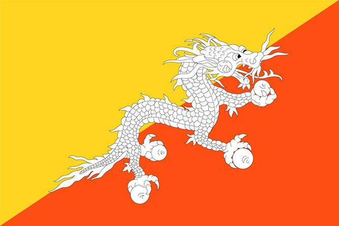 quoc-ki-bhutan Quốc kỳ Bhutan